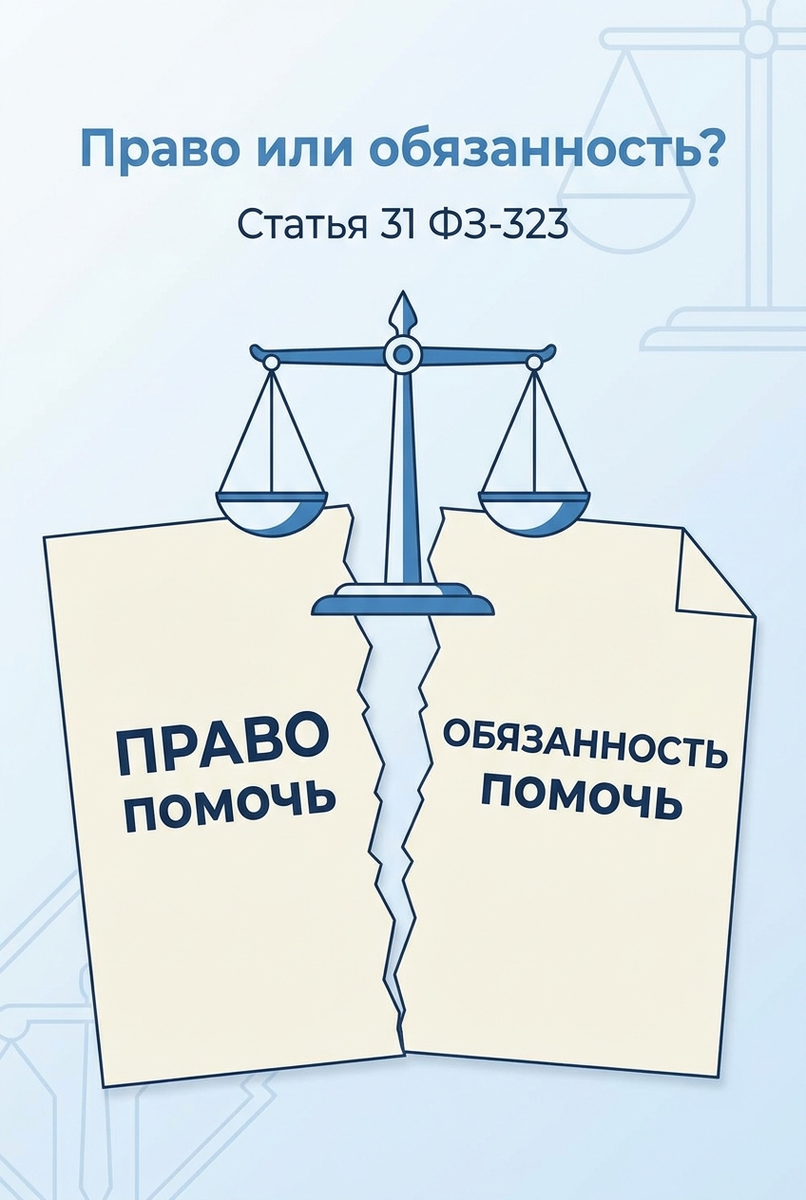 Право или обязанность оказывать первую помощь по статье 31 Федерального закона 323-ФЗ. Адвокатский кабинет "Ваш Адвокат". Адвокат Журавлев Алексей Дмитриевич. Нужна консультация по юридической ответственности за первую помощь? Переходите на сайт vash-advokat-moskva.ru. Защита ваших прав при оказании первой помощи. 