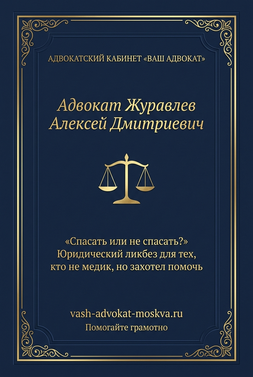 Спасать или не спасать юридический ликбез первая помощь ответственность|Адвокатский кабинет Ваш Адвокат|Журавлев Алексей Дмитриевич сайт vash-advokat-moskva.ru консультация