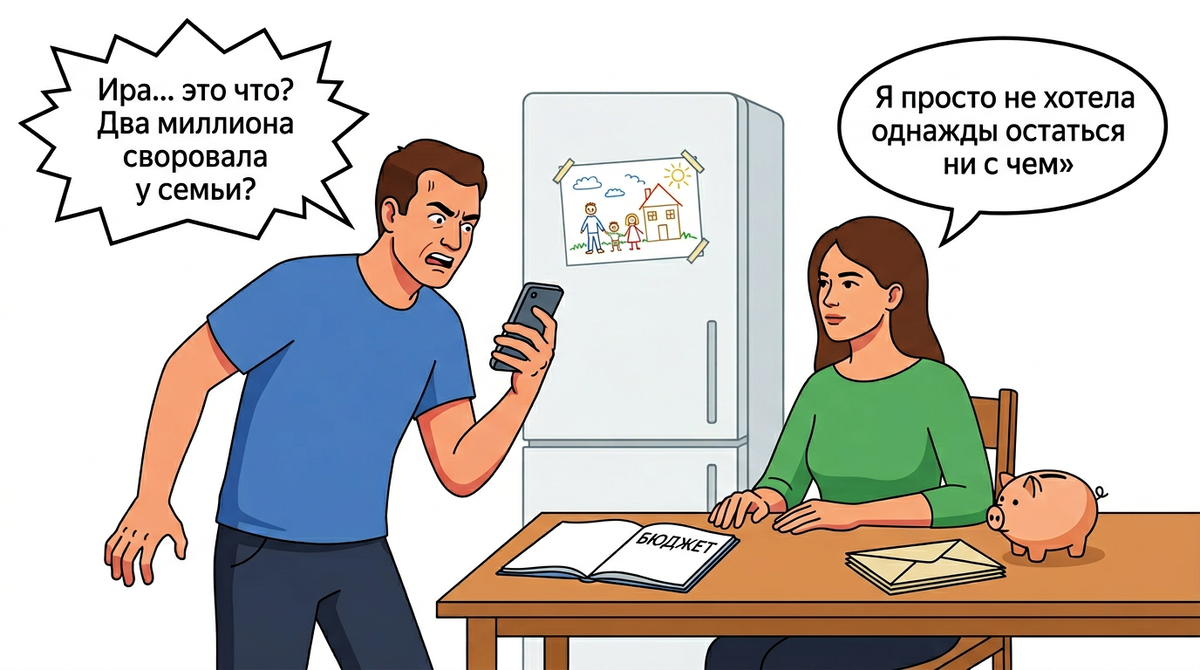 «Я всего лишь хотела создать подушку безопасности, а ты обвиняешь меня в краже из собственной семьи» — жена оправдала тайные накопления страхом, а муж требует вернуть деньги