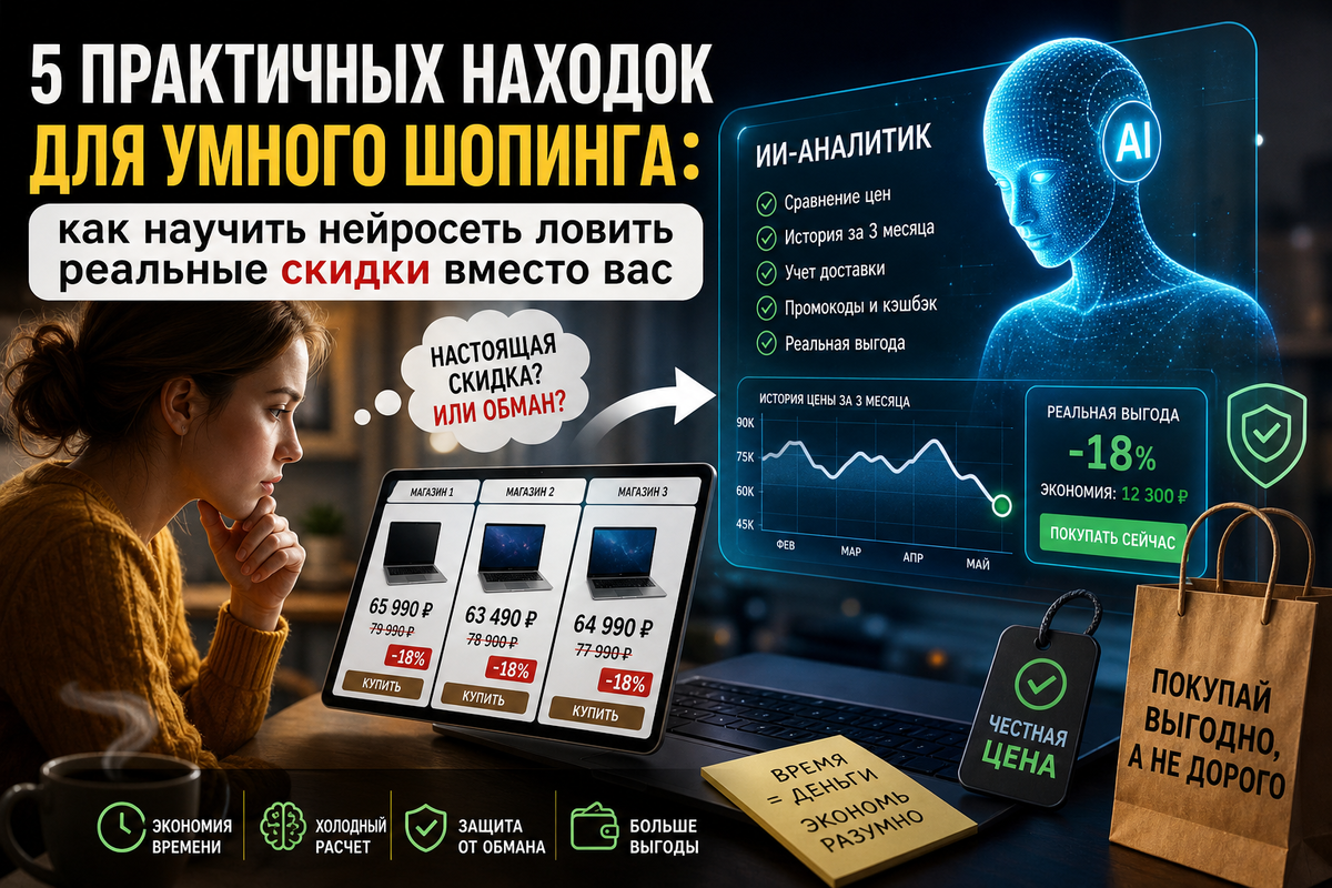 научи нейросеть ловить реальные скидки