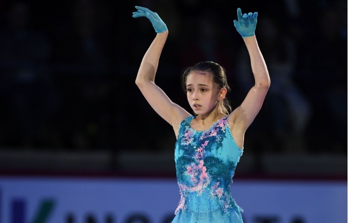    Камила Валиева в самый разгар олимпийской драмы.