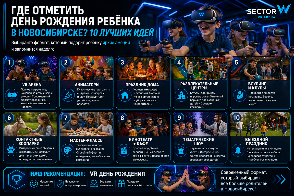 Варианты проведдения детского д.р для разных возрастов