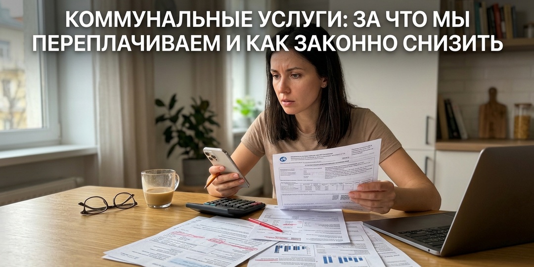 Коммунальные платежи: за что мы платим лишнее и как это законно уменьшить
