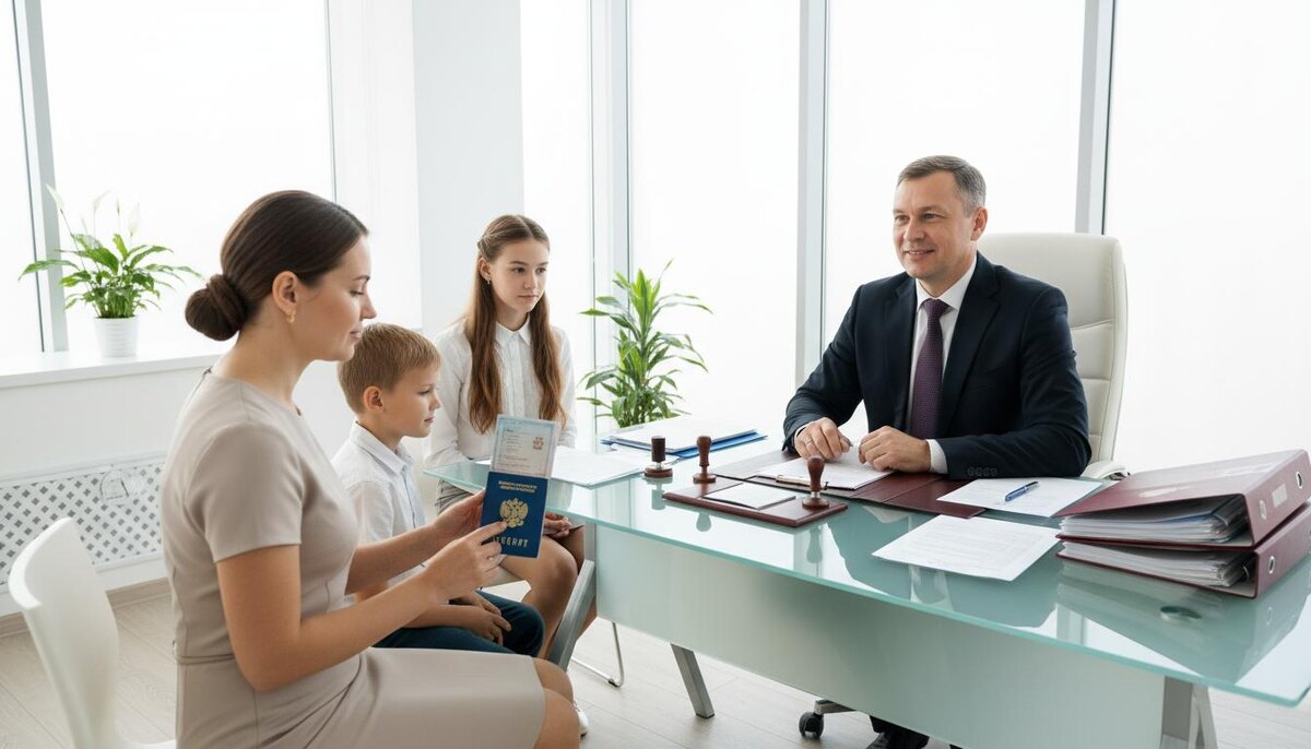Нотариус помогает родителям подготовить полный пакет документов для выезда ребёнка за границу