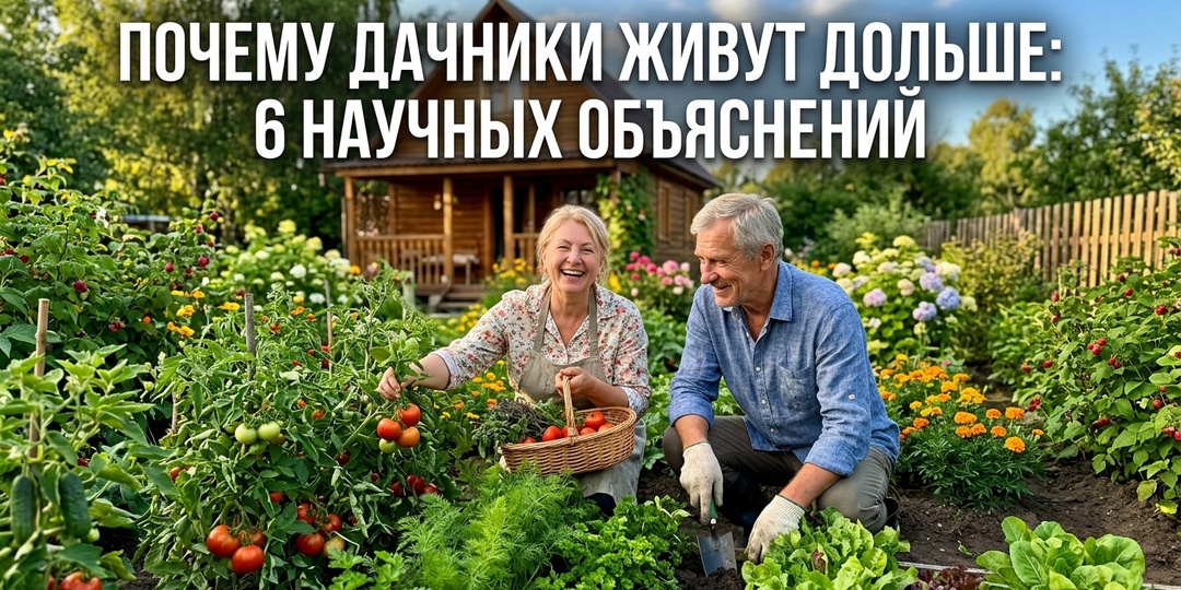 Почему дачники живут дольше: 6 научных объяснений