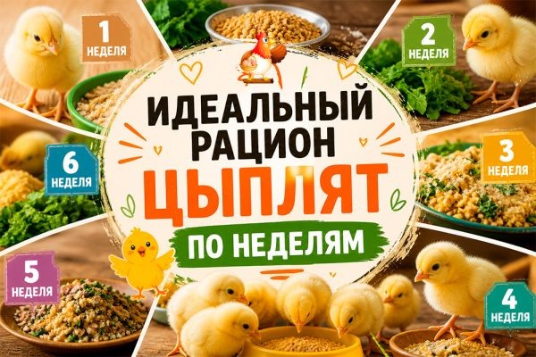 Цыплячий шведский стол – идеальный рацион цыплят по неделям, чтобы малыши росли 🐤🐥🐤