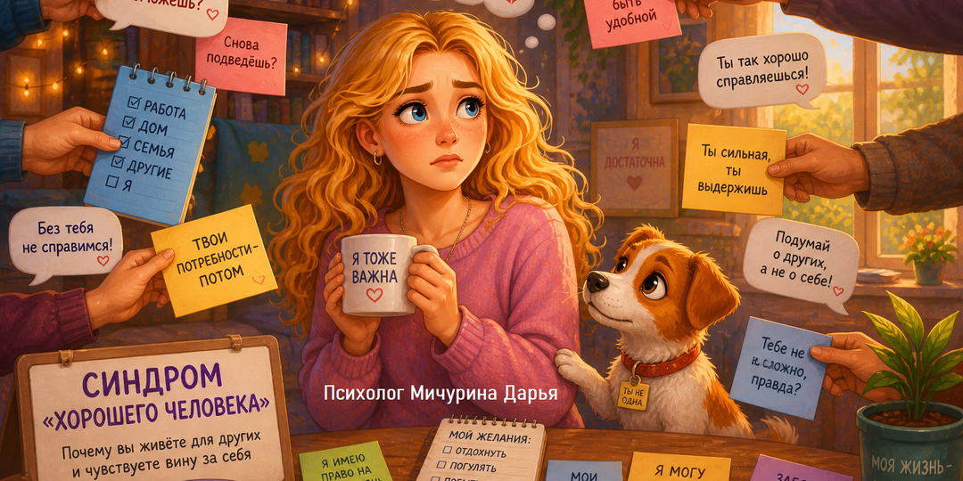Синдром «хорошего человека»: почему вы живёте для других и чувствуете вину за себя