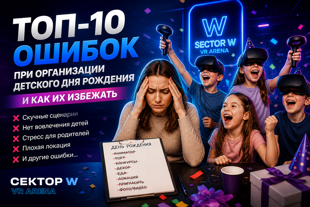 Ошибки организации детского праздника