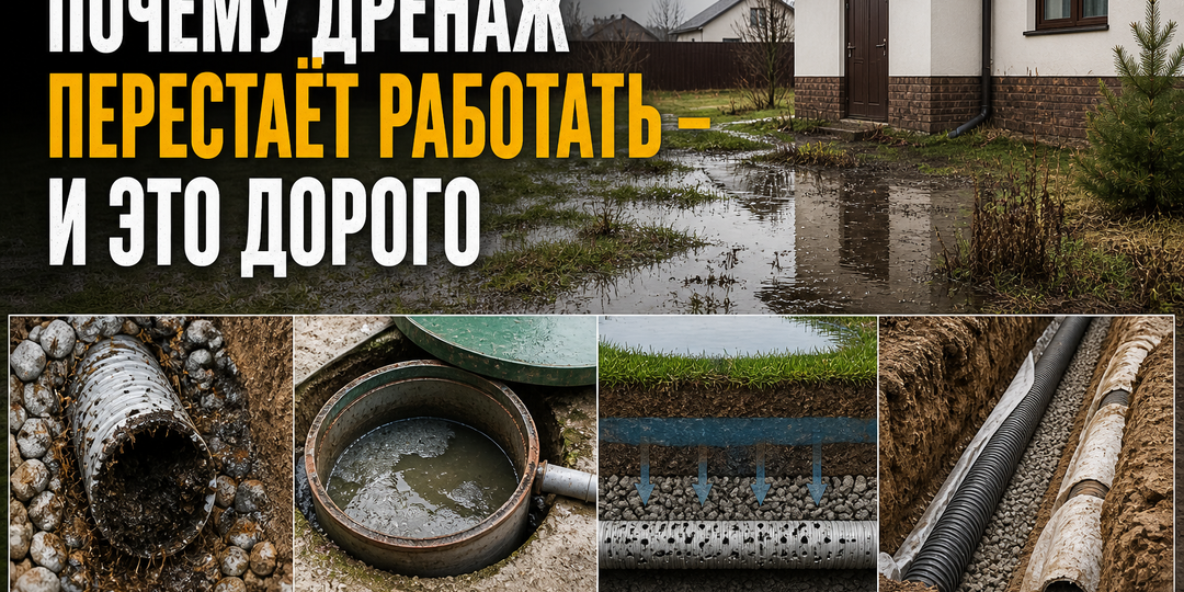 Почему дренаж перестаёт работать — и это дорого