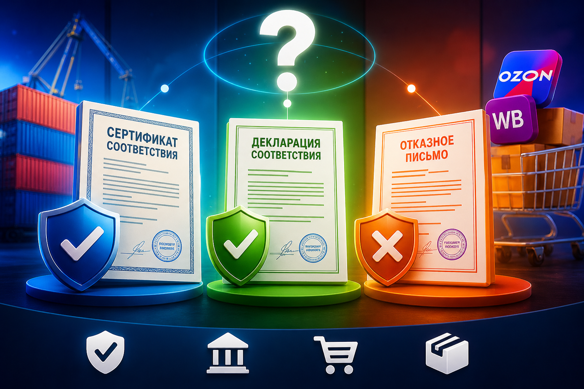 Сертификат соответствия, декларация соответствия и отказное письмо — в чём разница?