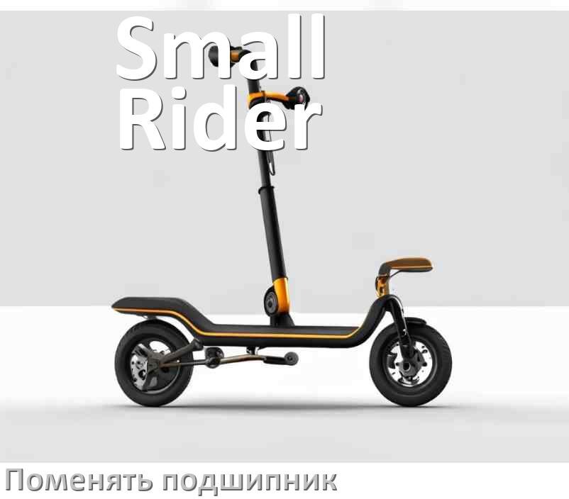 
Как на самокате Small Rider поменять подшипник колеса заднего и переднего