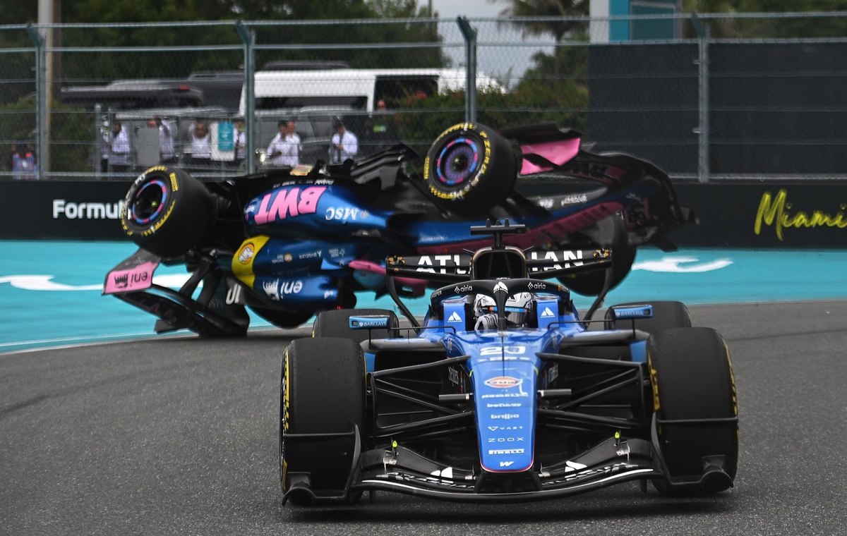 Miami International Autodrome, Авария Пьер Гасли Alpine, 2026