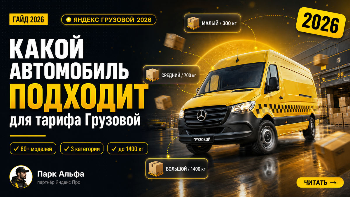 Какой автомобиль подходит для Яндекс Грузового в 2026 году: размеры кузова, требования и примеры машин