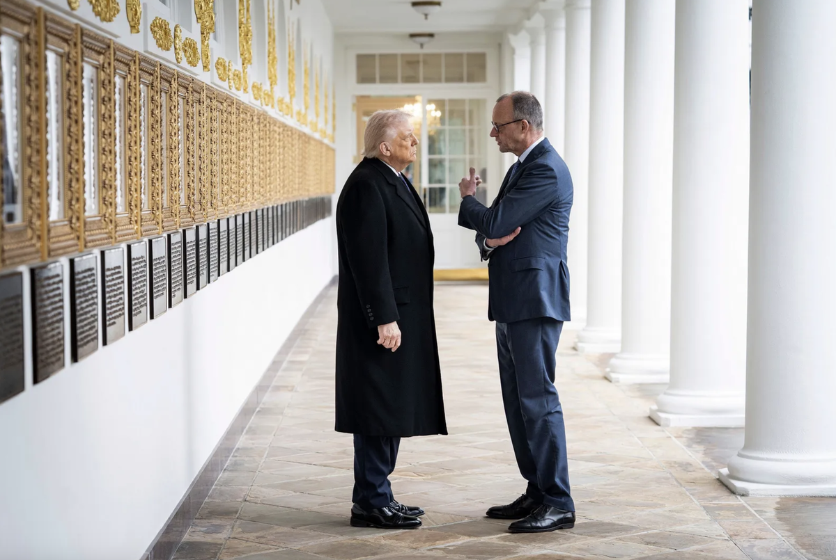 Собеседники Трамп и Мерц: «Мы объяснили, почему считаем войну с Ираном ошибкой» © Guido Bergmann / dpa