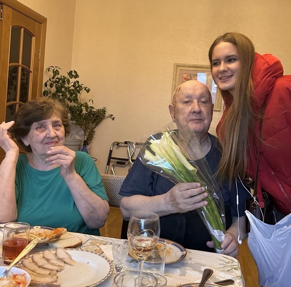 День рождения Виталия Дашкевича. С женой и внучкой. 