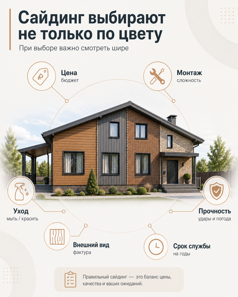У каждого материала есть свои плюсы. Важно понять, какие из них важны именно для вашего дома.