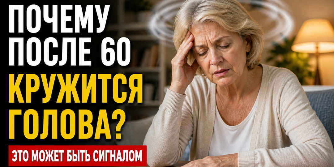 Почему после 60 кружится голова - это признак, который часто игнорируют?