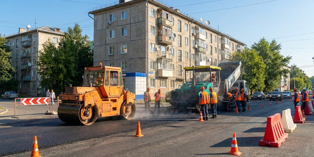 В Нягани начался ремонт дорог