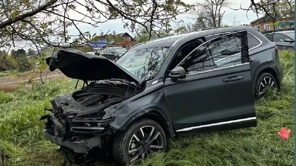 Водитель иномарки умер за рулём и врезался в дерево на Кубани