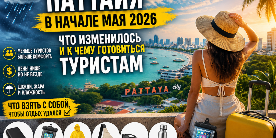 Паттайя в начале мая 2026: что изменилось и к чему готовиться туристам