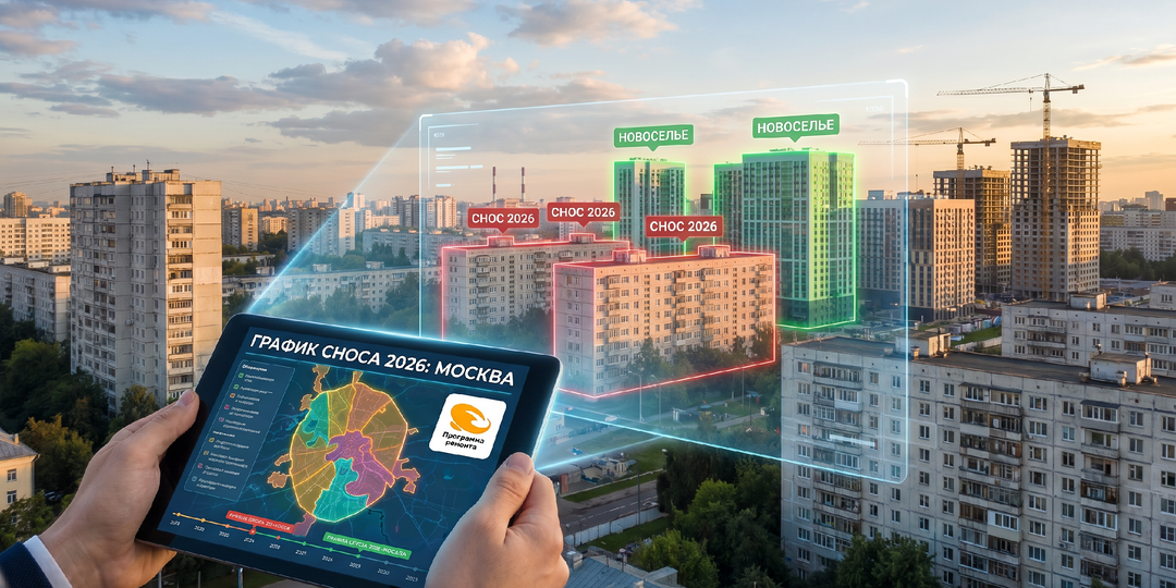 Свежий график сноса домов в Москве 2026 по реновации