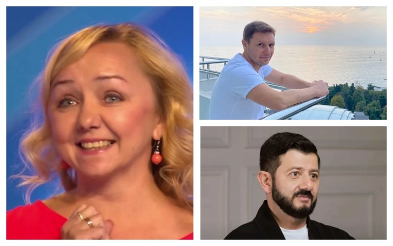 Елена Рыбалко - и ее муж настоящий, Павел Стешенко (сверху) и экранный, Михаил Галустян (внизу) 