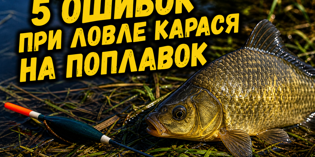 5 ошибок при ловле карася на поплавок, из-за которых я терял улов