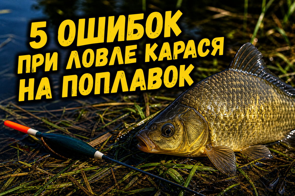 ошибок при ловле карася на поплавок