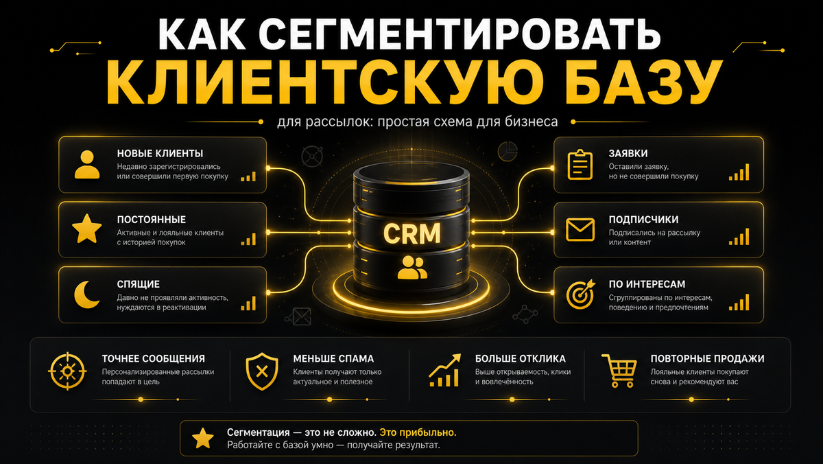 Как сегментировать клиентскую базу для рассылок
