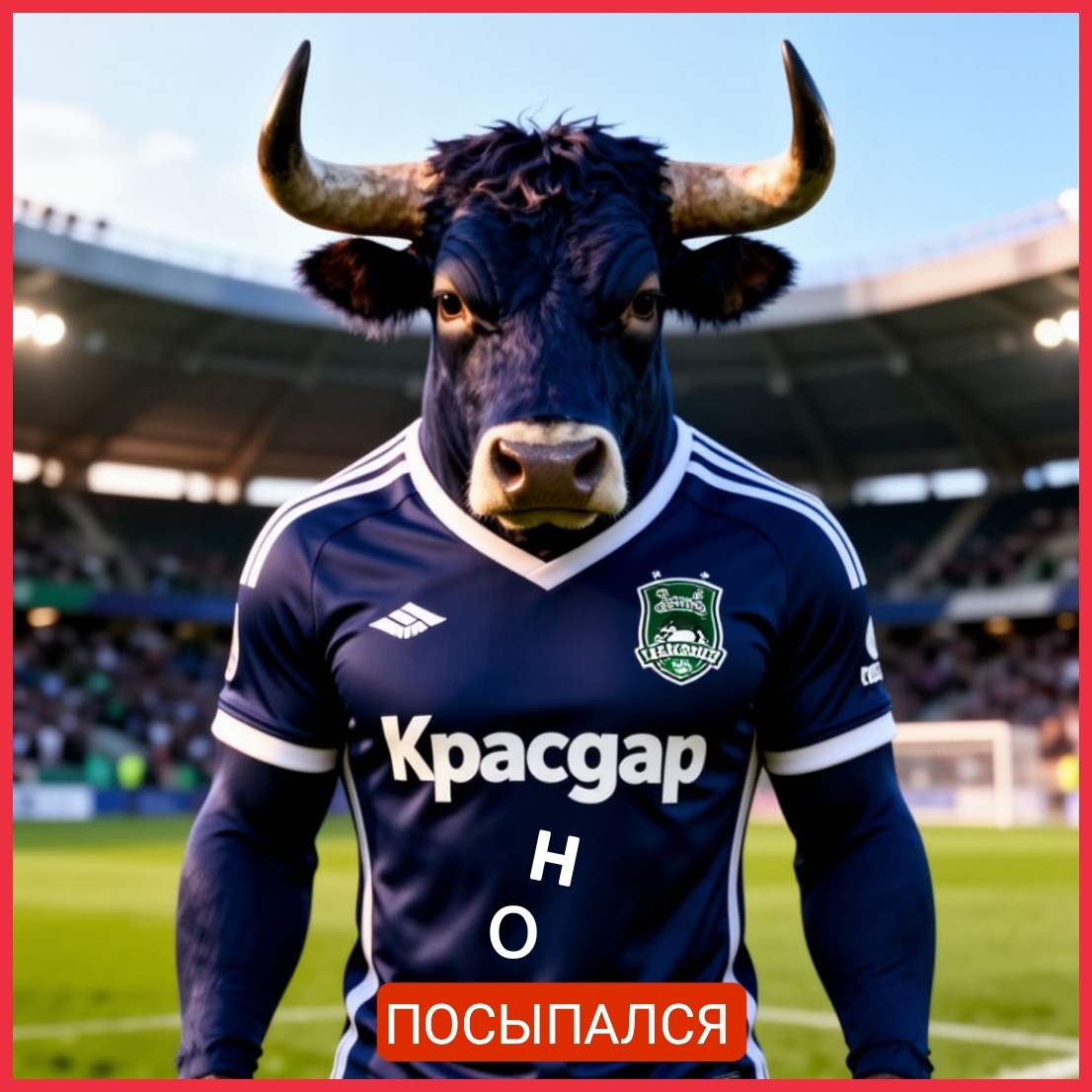 Юмористическая картинка быка с интернета.