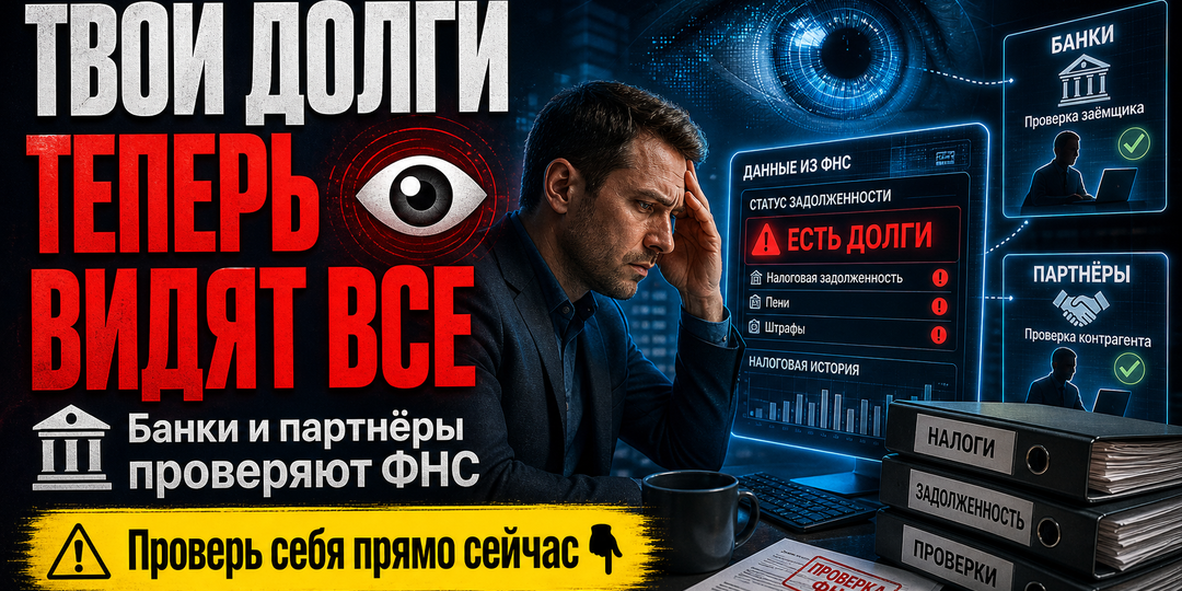 ФНС открыла долги бизнеса: что теперь видят банки, партнёры и как это проверить
