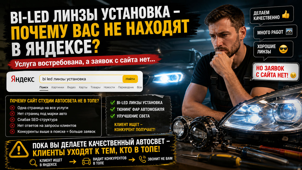 Bi-Led линзы установка: почему ваш автосвет не находят в Яндексе