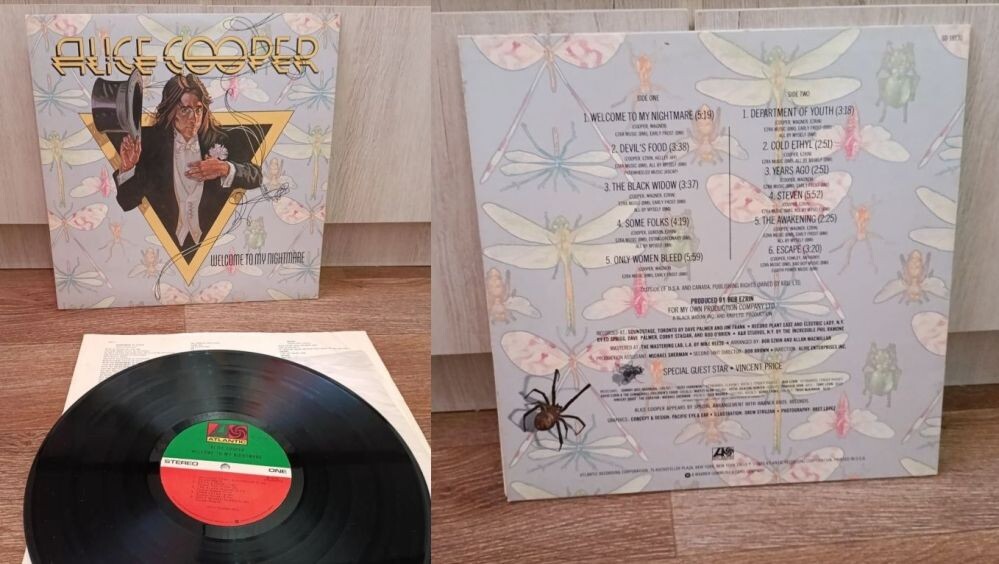 Американский выпуск альбома Элиса Купера "Welcome to My Nightmare", 1975 г.