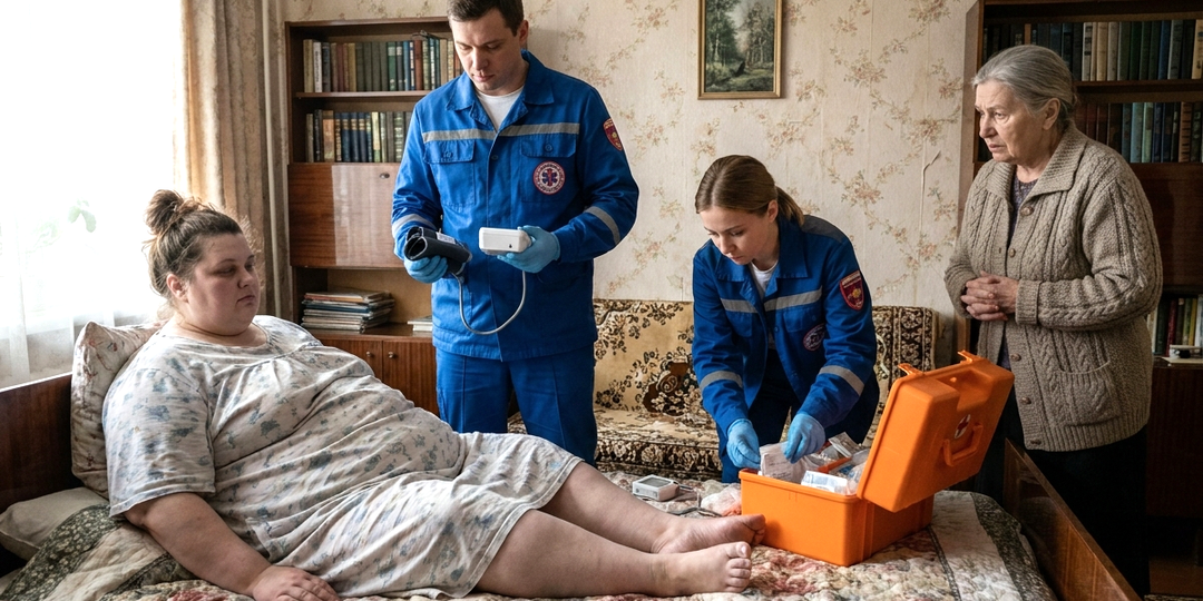 «Женщина 200 кг+, всё болит, не выходит из дома 3 года». Её неожиданный диагноз (история с вызова "03"🚑)