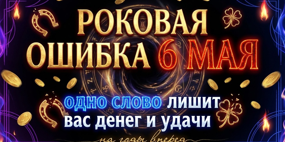 Роковая ошибка 6 мая: как одно слово лишит вас денег и удачи на годы вперед.