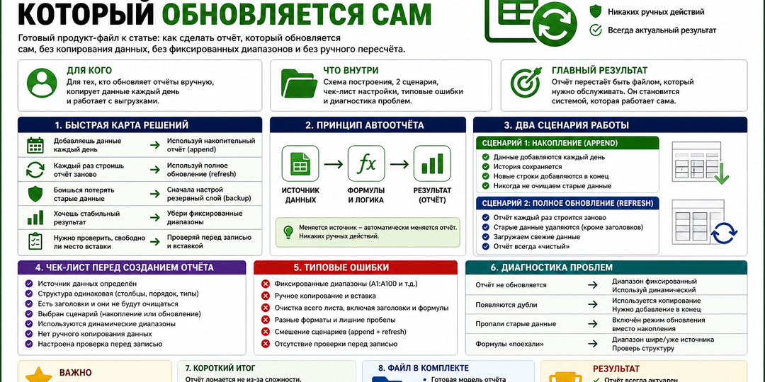 Как сделать автоматический отчёт в LibreOffice Calc — без ручной работы