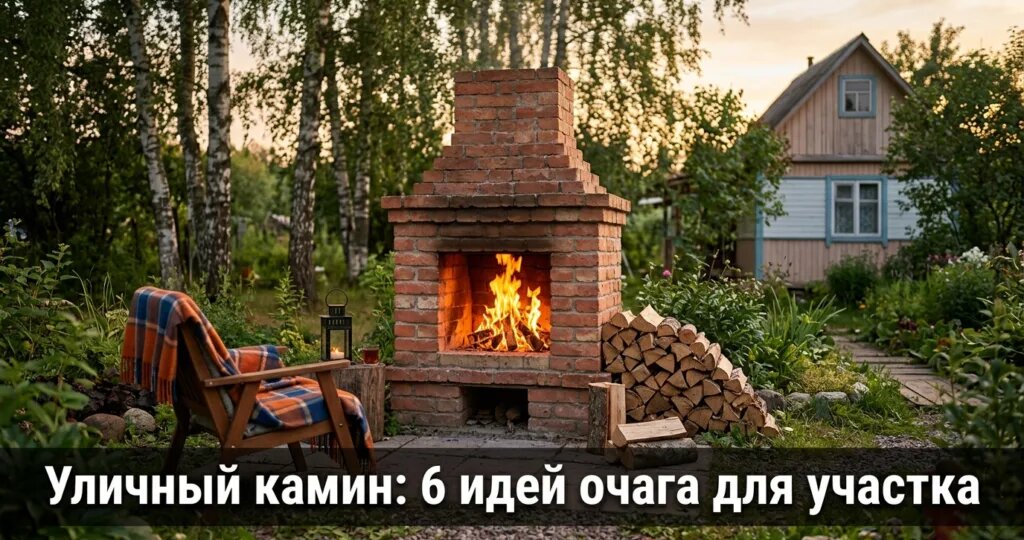 Уличный камин: 6 идей очага для участка