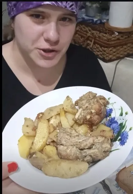 картофель по  деревенски из личного архива