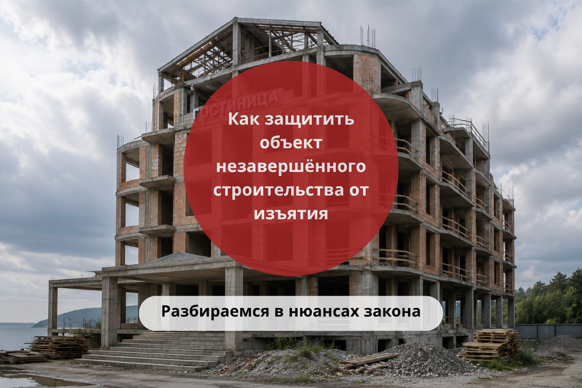 Как защитить объект незавершённого строительства от изъятия / Правовой центр «Два М»