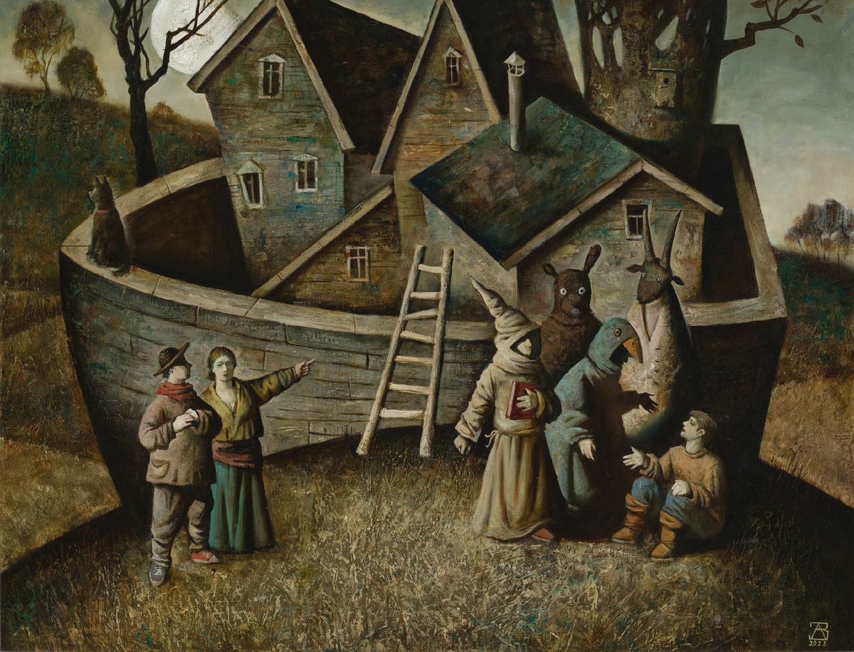 © Андрей Захаренко. Ковчег. Холст, масло.  90 х 70см. 2023.
