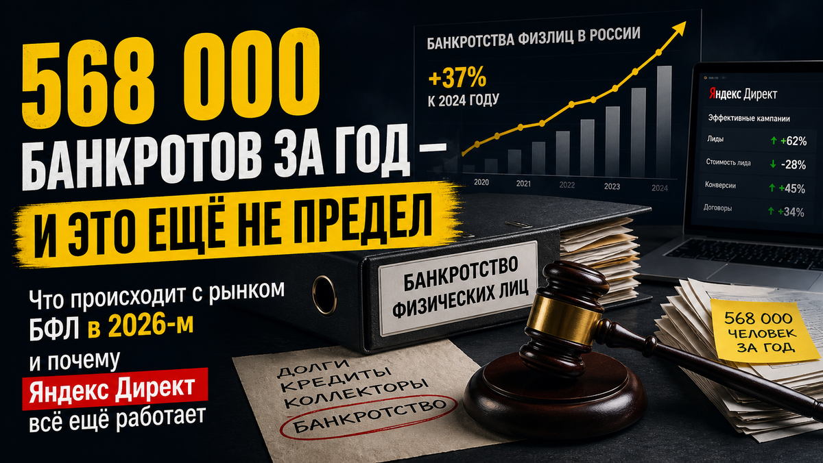 Обзор рынка банкротства физических лиц: цифры, тренды и реальные кейсы из практики