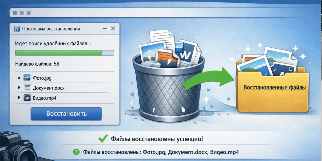 💾 Восстановление без паники: как вернуть удалённые файлы встроенными средствами Windows (никаких программ)