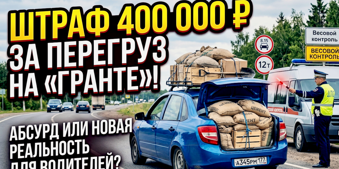 Штраф 400 000 рублей за перегруз на «Гранте»: абсурд или новая реальность для водителей?