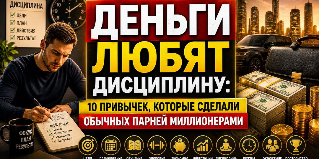 Деньги любят дисциплину. Но не ту, о которой вы думаете