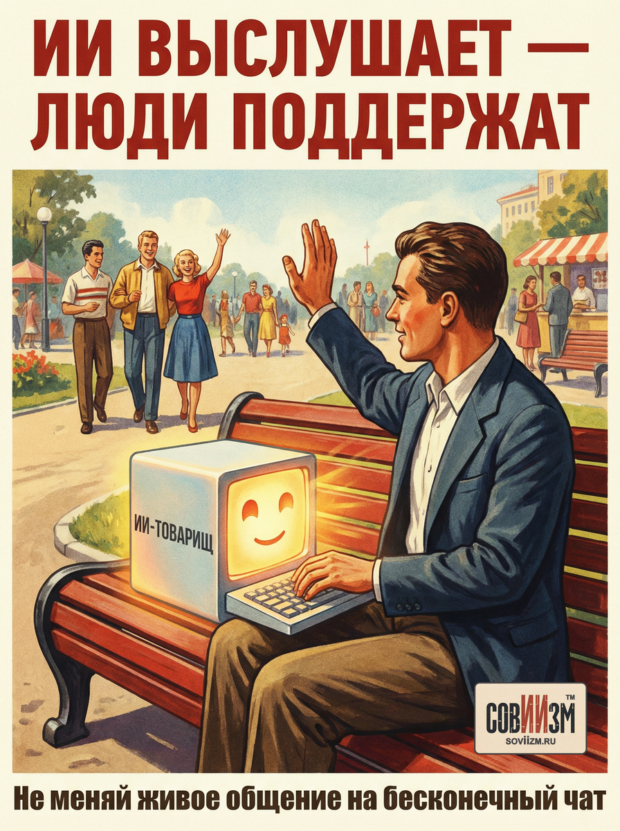 ИИ выслушает - люди поддержат.