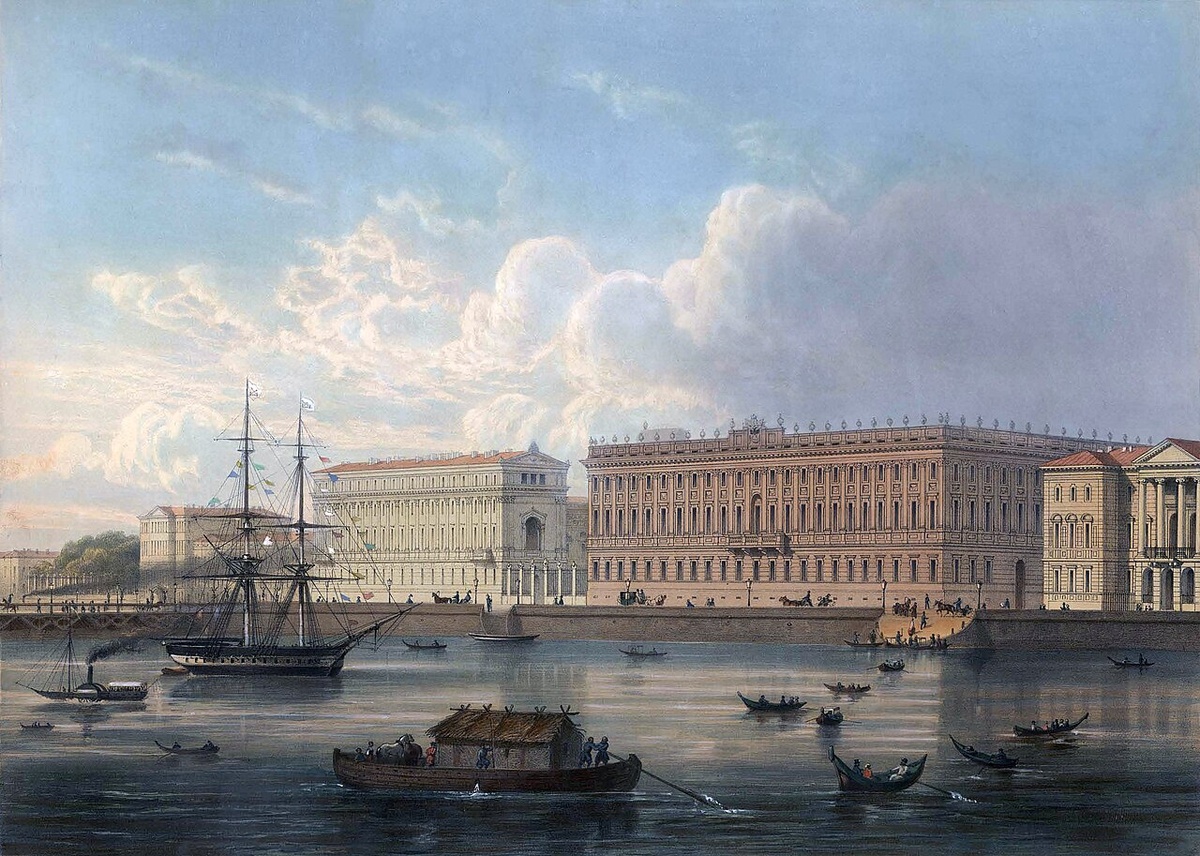 Литография по акварели Иосифа Шарлеманя, 1860 год