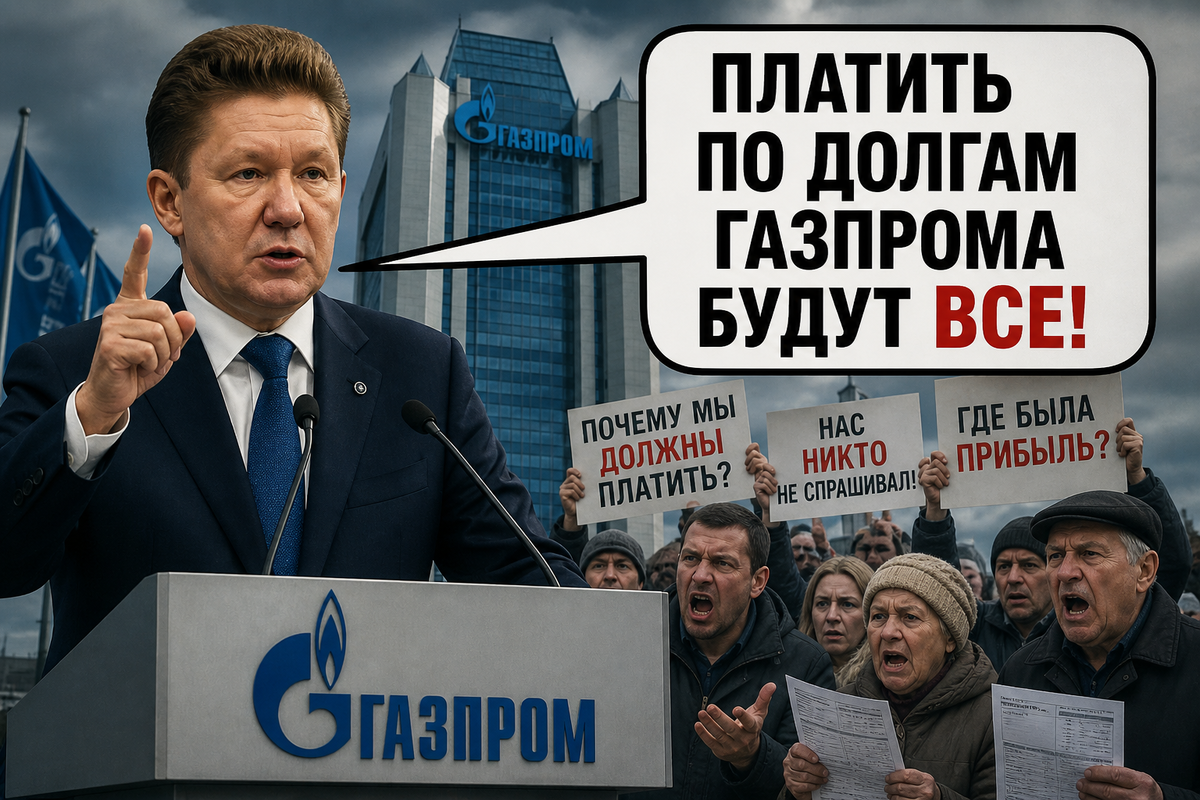 Миллер попросил помощи у россиян и предложил разделить долг в 6 трлн на всех