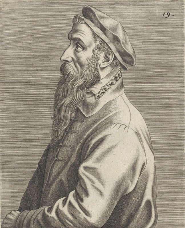Портрет Питера Брейгеля Старшего. Ян Вирикс 1575
