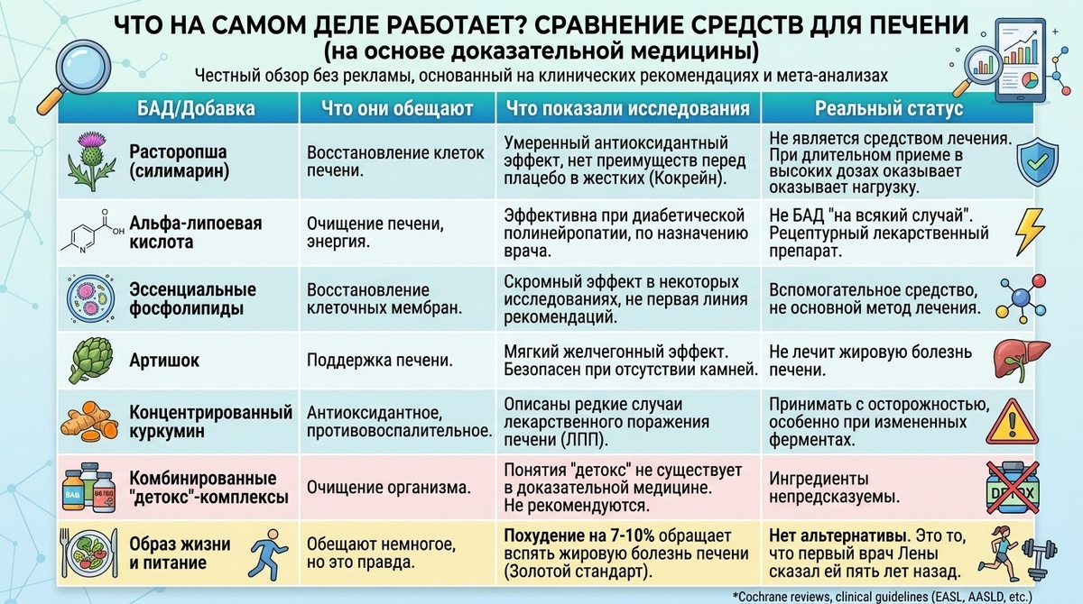 Снизить вес, убрать лишний сахар, добавить движение. Но это требует усилий, а БАД проще купить