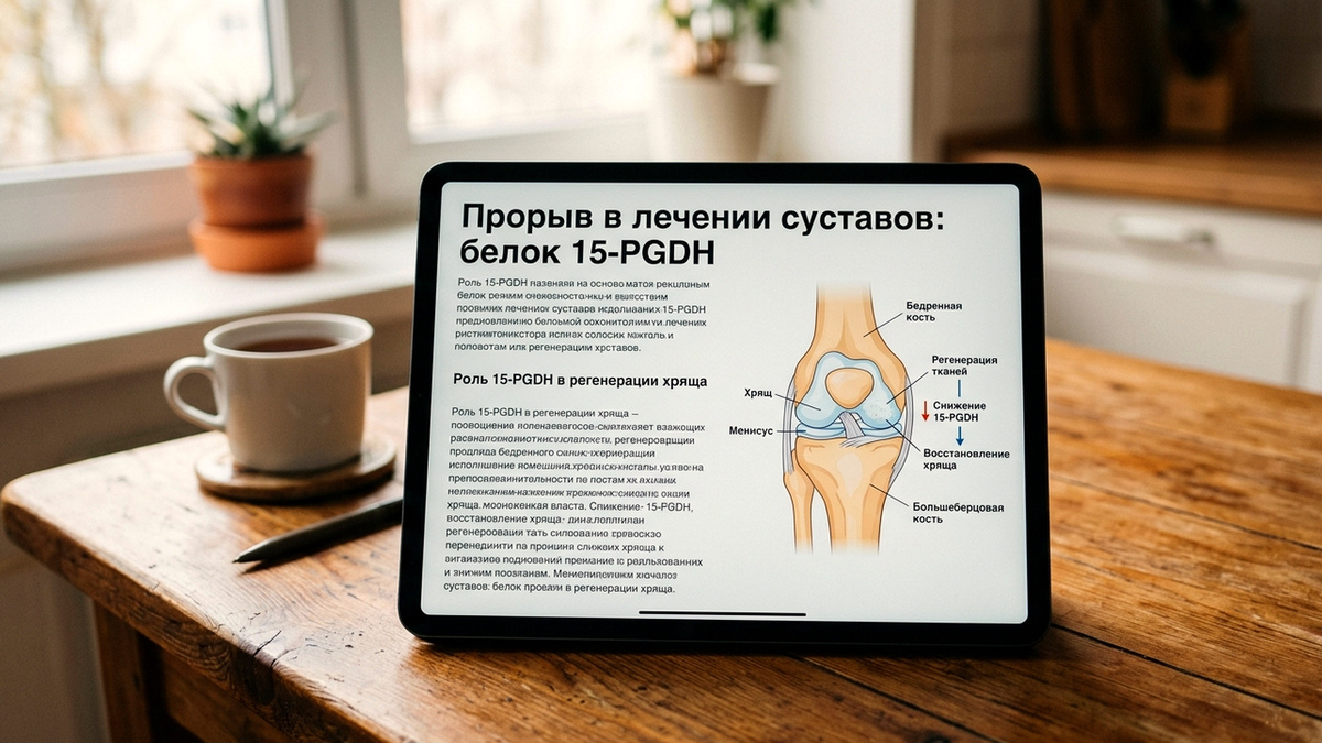 Science пишет: белок 15-PGDH — это тормоз, который не даёт коленям восстанавливаться.